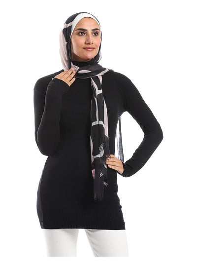 اشتري High Collar Long Sleeves Pullover - Black في مصر