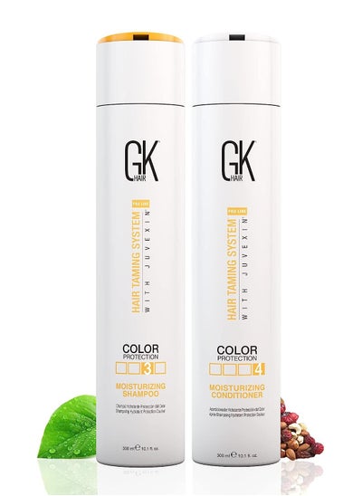 Buy Moisturizing Shampoo And Conditioner Sets 300Ml For Color Treated Hair Daily Use Cleansing Dry To Normal Sulfate Paraben Free in UAE