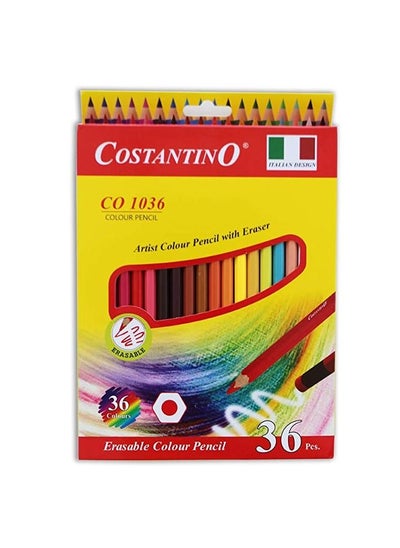 اشتري 36 PC Colour Pencils with Eraser في الامارات