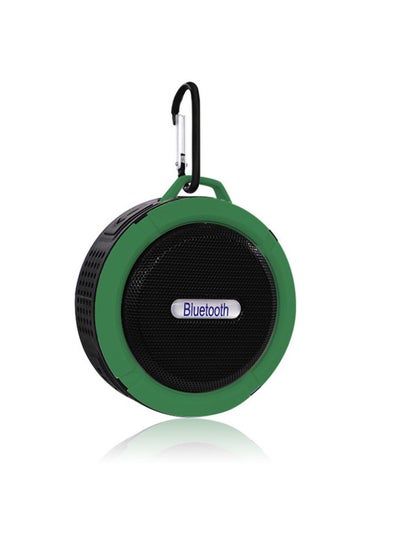 اشتري Portable Wireless Bluetooth Speaker C6 Suction Cup Waterproof Green في الامارات