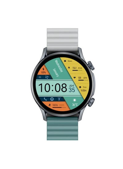 Buy Smartwatch Kr Pro Limited edition with bluetooth calling ,1.43'' AMOLED Screen and AI Voice assistance - Grey in Egypt