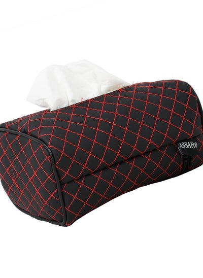 Buy Assafco Car Leather Tissue Holder square embroidery in Egypt