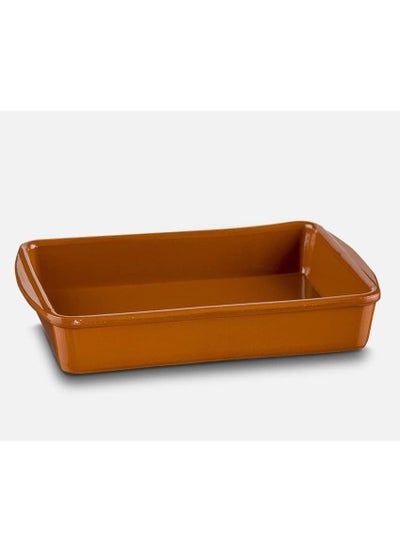 Buy Ceramic Mud Serving Tray Traditional Clay Food Serving Dish in UAE