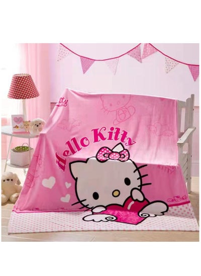 اشتري Kids Blanket Cute Anime Sofa Cover Summer Air Conditioning Blanket for Bed Cartoon Leisure Bedspread Soft Sheets في الامارات