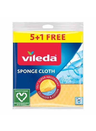 Buy Vileda Sponge Cloth 5 + 1 Piece in Egypt