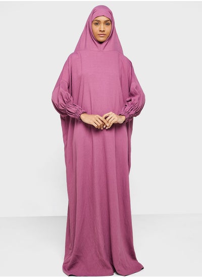 اشتري Hooded Knitted Prayer Abaya في الامارات