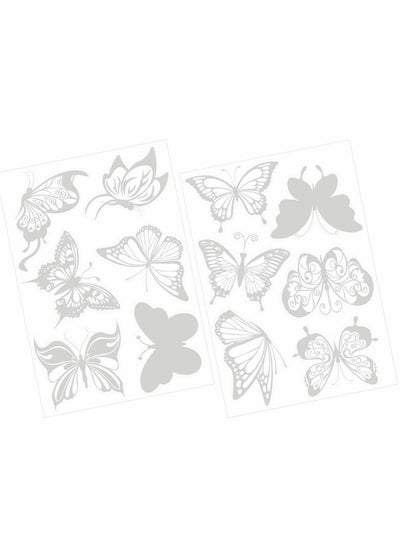 Buy Butterfly Static Window Clings Anti Collision Decals for Bird Strikes, Glass Alert Stickers, Stop Birds Flying into Windows, Set of 24 in Saudi Arabia
