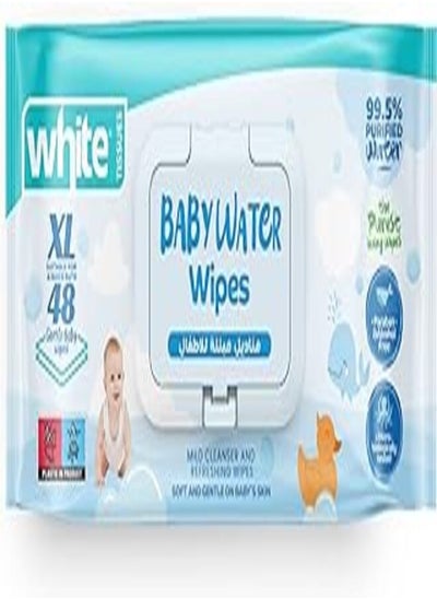 Buy White baby-water wipes 48 in Egypt