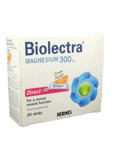 Buy Biolectra Magnesium Direct 300 mg Sticks 20's in UAE