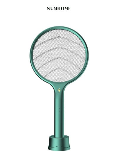 Buy 2-in-1 Rechargeable Electric Mosquito Swatter, Electric Fly Swatter Racket, Insect Killer for Outdoor or Indoor, Home, Bedroom, Kitchen, Patio in Saudi Arabia