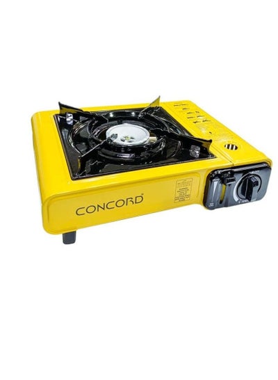 Buy Portable Butane Gas Stove Automatic Ignition For Camping and Picnic / YELLOW in UAE