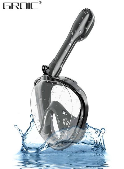 Full Face Snorkel Mask for Adults with Latest Dry Top System, Foldable ...