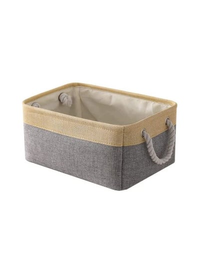 Buy Fabric Storage Foldable Organizer Laundry Basket Organiser in UAE