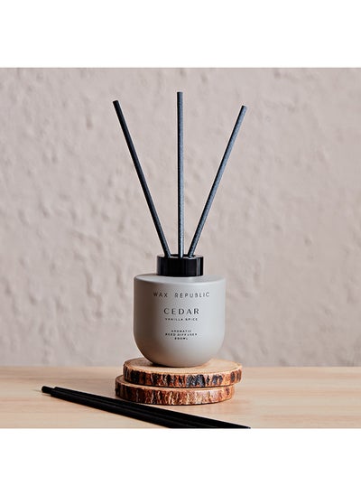 اشتري Oceanic Premium Cedar Vanilla Spice Reed Diffuser 200 ml في الامارات