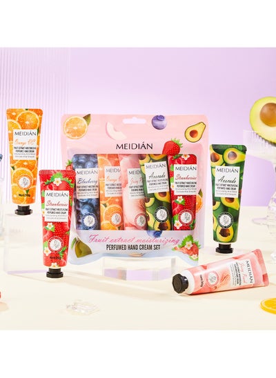 اشتري Charm Point English five-piece moisturizing and long-lasting hand care Hand Mask Cream Fruity hand cream في الامارات