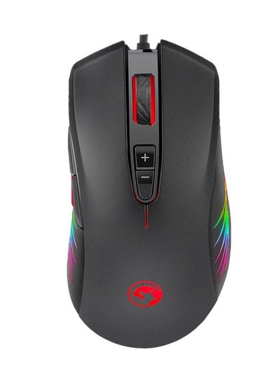 Buy Marvo Gaming Mouse M519 With RGB Lighting 12000 DPI Optical Sensor With 7 Lighting Modes and 8 buttons Up to1000Hz - Black in Egypt