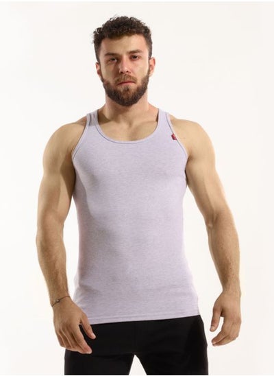 Buy Stretch Soft Cotton Sleeveless Grey UnderShirt in Egypt