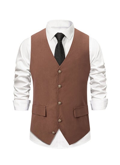 اشتري New Fashionable Herringbone Patterned Suit Vest في الامارات