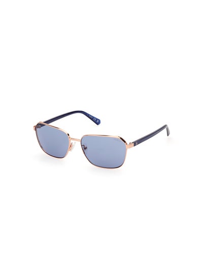 اشتري Men's UV Protection Rectangular Shape Sunglasses - GU0011728V59 - Lens Size: 59 Mm - Shiny Rose Gold في السعودية