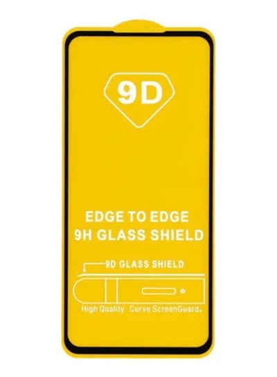 Buy Glass Screen Protector With Frame For Huawei Nova 7i Clear/Black in Egypt