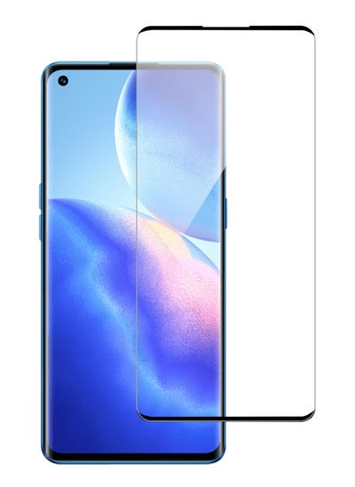 اشتري Tempered Glass Screen Protector With 9H Hardness For Oppo Reno 5 Pro Black في الامارات