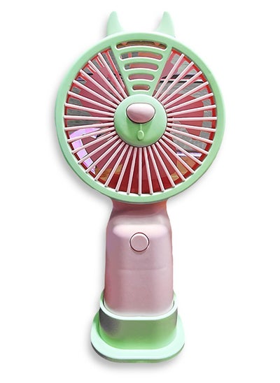 اشتري Portable Mini Fan USB Rechargeable Cute 350MAH Small Electric Fan For School , 8816-B في مصر