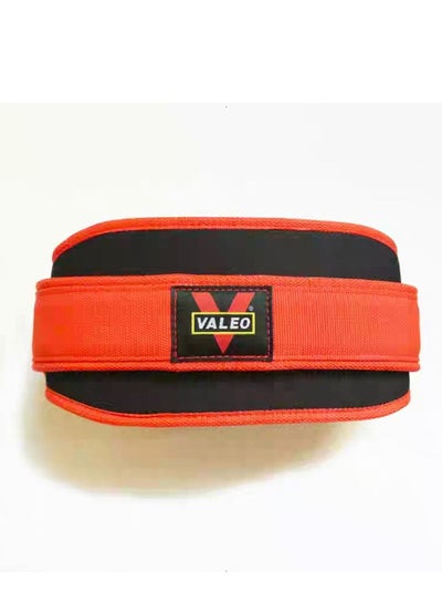Buy Nylon EVA Weight Lifting Belt Size S-115x14 CM, Red in Egypt