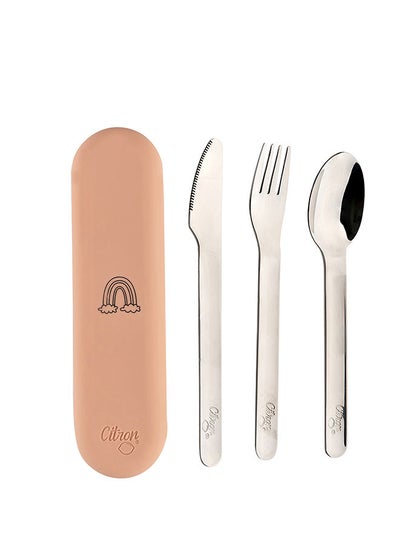 Buy Baby Cutlery Set - Blush Pink in UAE