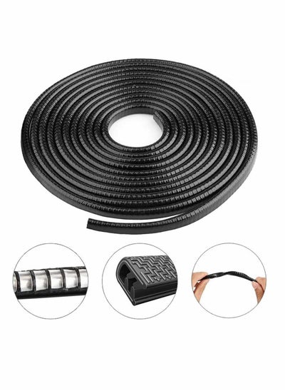 اشتري Car Door Edge Guard 16ft U Shape Edge Trim Rubber Seal Protector Car Protection Door PVC Plastic Edge Fit for Most Cars, with U Shape Car Protection Door Edge Guard Fit for Most Car(BLACK) في الامارات