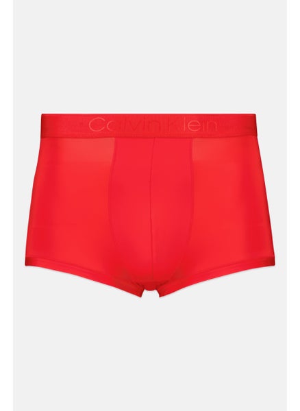 اشتري Men Brand Logo Low Rise Trunks, Red في السعودية