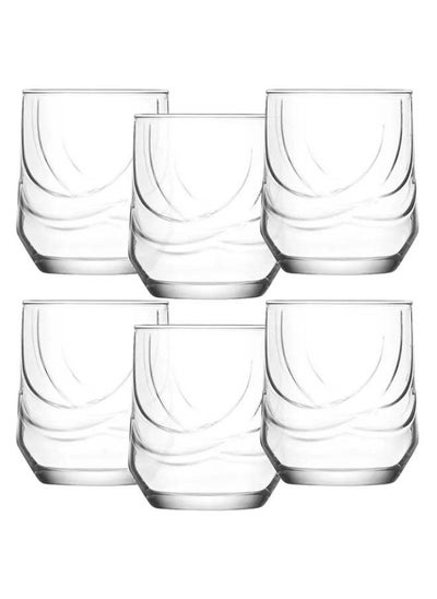 Buy 6 Piece Glasses Set 320 Ml-Clear in Egypt