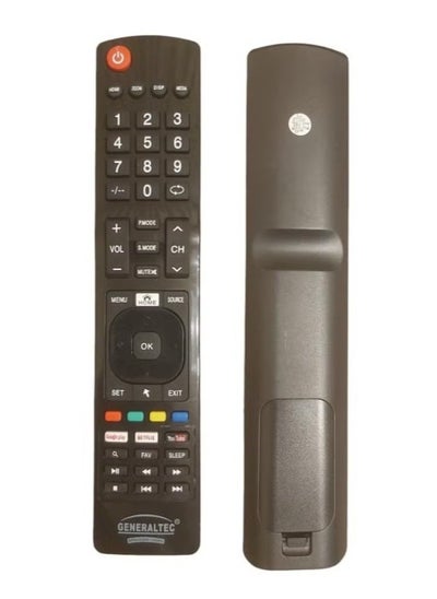 اشتري Generaltec TV Remote | Replacement Remote Compatible With GENERALTEC Smart TV, LED, LCD في الامارات