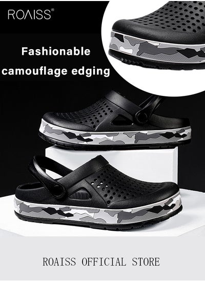 Buy Men Breathable Sandals Anti-Slip Water Shoes Outdoor Beach Shower Slippers Summer Sandals Men's Outdoor Clogged Shoes in Saudi Arabia