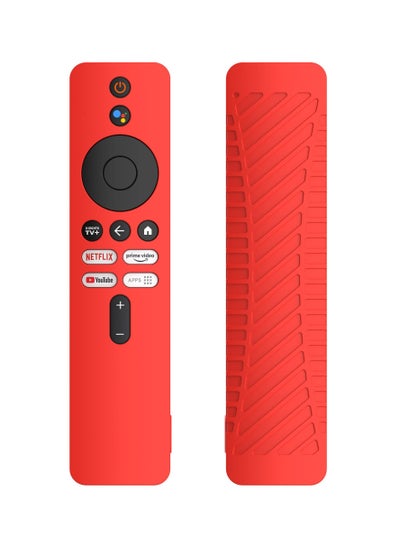 Buy Silicone Case for for Xiaomi Mi Box 4K TV, Silicone Protective Case for Xiaomi Mi Box 4K TV (2nd Gen) Remote, 2nd Gen Stick Remote Control Anti Slip Silicone Protective Skin Cover with Lanyard (Red) in UAE