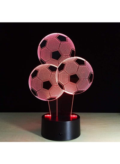 اشتري 3D night light Football Balloon Shape 3D LED lamp 7 Colors Changing 3D Illusion Lamp Soccer Night Light 3D Visual Light Gift For Sport Fan في الامارات