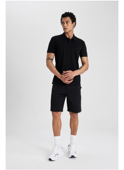 Buy Man Standart Fit Knitted Shorts in Egypt