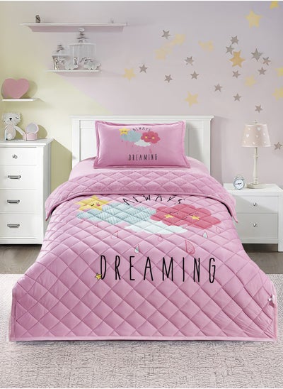 Buy 3 Pieces Kids Winter Comforter Set Single Size 170x220Cm Printed Bedding Set Includes Comforter, Fitted Sheet and Pillow Shams Multicolour in Saudi Arabia