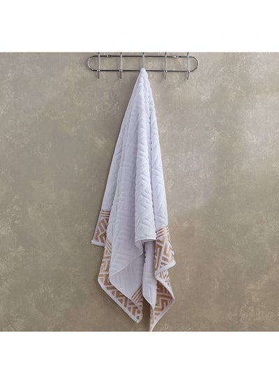 اشتري Meknes Lurex Patterned Cotton Bath Towel 140 x 70 cm في السعودية