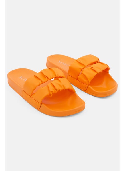 Buy Women Fashion Lady Slip On Slippers, Orange in Saudi Arabia