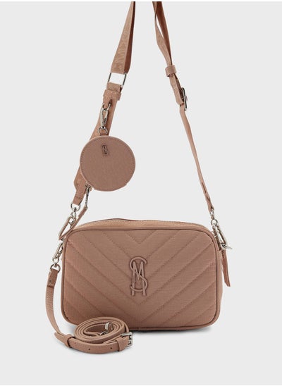 Buy Logo Detail Zip Over Crossbody in UAE