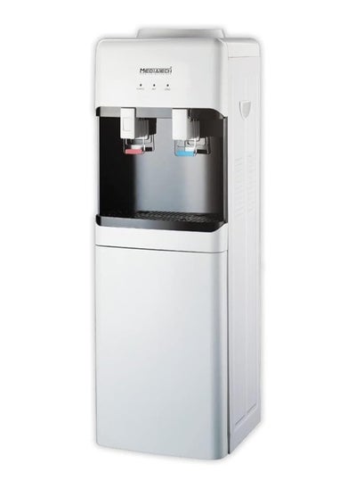 Buy Media Tech Water Dispenser with storage cabinet 2 Taps Cold and hot MT-WD2526 Black & White in Egypt