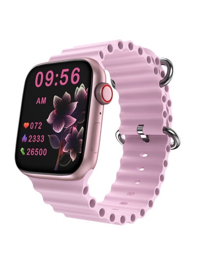 Buy Modio Super Mini Ladies Special Smart Watch with Three Set Strap and Wireless Charger Pink in UAE