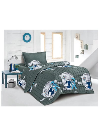 Buy Compressed bed comforter set consisting of 3 pieces with children's drawings in Saudi Arabia