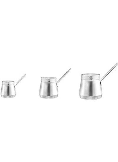 Buy 3 Piece Coffee Pot Set With Handle Stainless steel bowl size (2-4-6) in Egypt