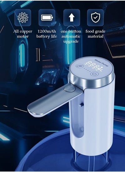 Buy Folding Electric Water Pump Dispenser  Electric Touch Screen Wireless Electric Water Pump 3 Quantitative Settings Drinking Water Pump Portable Multipurpose  Dispenser for Home Office Camping in Saudi Arabia