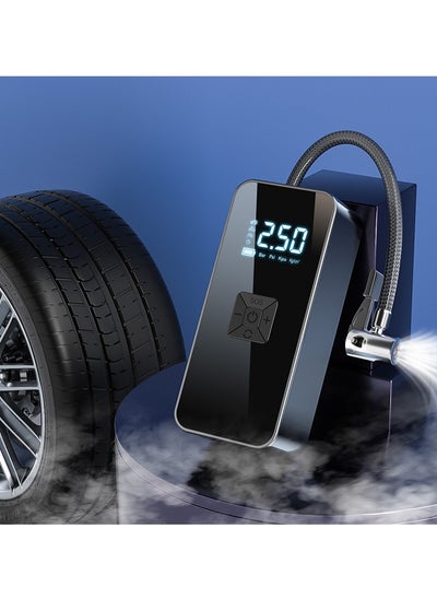 اشتري Car Air Pump Car Portable Air Pump Electric Car Tire Wireless Mini Air Pump في السعودية