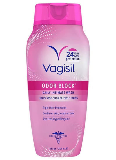 Buy Vagisil Odor Block Daily Intimate Feminine Wash for Women, Gynecologist d, 12 Ounce (Packaging May V in UAE