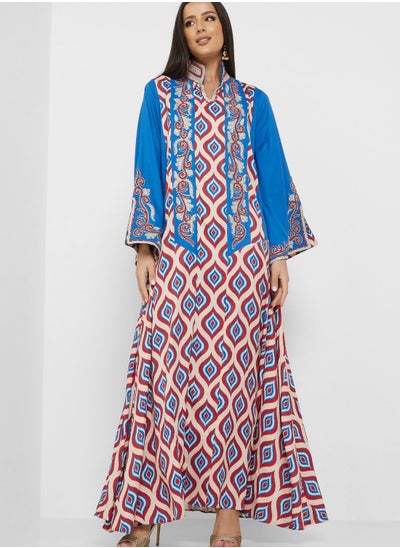 Buy Printed Knitted Dress in UAE