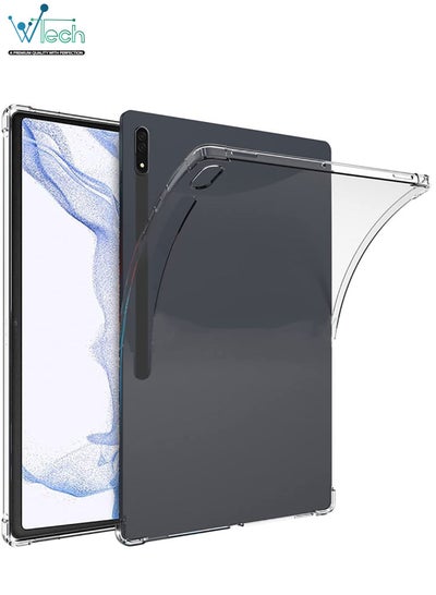 Buy TPU Bumper Corner Case Cover For Samsung Galaxy Tab S8 Clear in Saudi Arabia