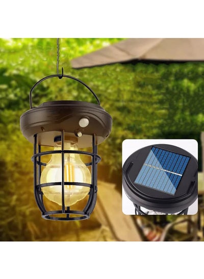 Buy Portable Solar Wall Lights Outdoor, Wireless Dusk to Dawn Porch Lights with 3 Lighting Modes & Motion Sensor Hanging Hook , Waterproof Exterior Lighting, LED Solar Emergency Light Lantern Camping in Egypt